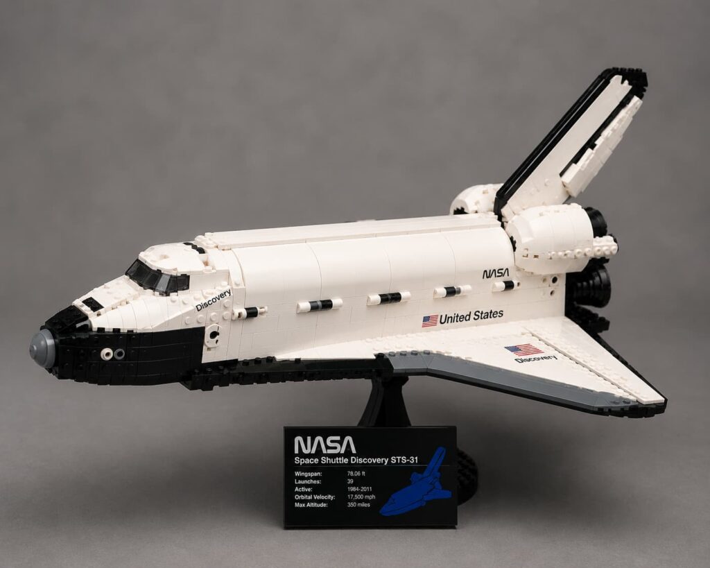 "LEGO Icons NASA Space Shuttle Discovery — 2,354 pieces of pure engineering nostalgia"